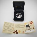 Tuvalu 1 Dollar 2010 | Walking Dogs Border Collie | 1 Oz Unze Silber | Box + CoA