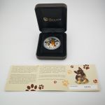 Tuvalu 1 Dollar 2010 | Walking Dogs German Shepherd | 1 Oz Silber Box + CoA