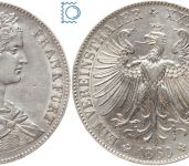 Freie Stadt Frankfurt - Vereinsthaler - Taler 1860 - Frauenkopf - Silber