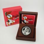 Niue 2 Dollar 2014 | Disney Daisy Duck 75. Jubiläum| 1 Oz Silber Unze Box + CoA