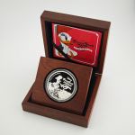 Niue 2 Dollar 2014 | Disney Daisy Duck 75. Jubiläum| 1 Oz Silber Unze Box + CoA