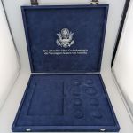 MDM Münzkassette Schatulle "Die offiziellen Silber-Gedenkmünzen der USA" gebraucht