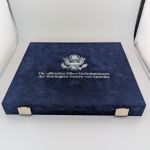 MDM Münzkassette Schatulle "Die offiziellen Silber-Gedenkmünzen der USA" gebraucht