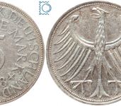 5 Deutsche Mark 1958 J - Silberadler 1951-1974 - Jaeger 387