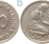 Bank Deutscher Länder, 50 Pfennig 1950 G | Jaeger 379 | Original