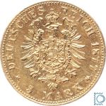 Kaiserreich, 5 Mark Preussen 1877 A, Kaiser Wilhelm I., J.244, Goldmünze