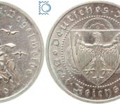 Weimar 3 Mark 1930 G, Walther von der Vogelweide, J.344, Silber