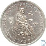 Weimar 3 Mark 1930 G, Walther von der Vogelweide, J.344, Silber