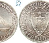 Weimar 3 Mark 1930 G, Rheinlandräumung, J.345, Silber