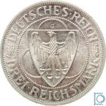 Weimar 3 Mark 1930 G, Rheinlandräumung, J.345, Silber