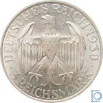 Weimar 3 Mark 1930 G | Graf Zeppelin Weltflug | J.342, Silber