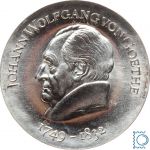 DDR 20 Mark 1969 - Johann Wolfgang von GOETHE - stempelglanz - J.1525
