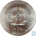 DDR 20 Mark 1969 - Johann Wolfgang von GOETHE - stempelglanz - J.1525