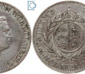 Württemberg, König Wilhelm I., Zwei Gulden 1824, J. 48, AKS 79