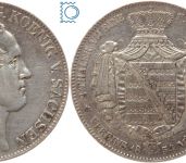 Sachsen-Albertinische Linie Doppeltaler 1854 F Friedrich August II. (1836-1854)