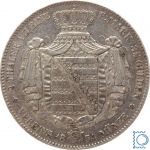 Sachsen-Albertinische Linie Doppeltaler 1854 F Friedrich August II. (1836-1854)