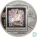 Polen 10 Zloty 2008 MW PP | 450 Jahre Polnischer Postdienst