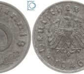 Deutschland Alliierte Besetzung, 10 Pfennig 1946 F, J. 375