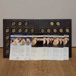 USA 40 x 1 Dollar vergoldet | Präsidenten-Dollars mit brillanter Gold Veredelung