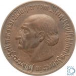 Notgeld Westfalen, 10 Mark 1921, Minister von Stein, Bronze, Jäger N13
