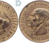 Notgeld Westfalen, 5 Millionen Mark 1923, Minister von Stein, Jäger N22