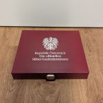 Münzkassette Österreich für Silber-Gedenkmünzen 25/50 Schilling