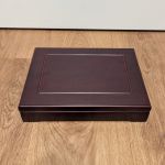 MDM Münzkassette Schatulle für 6 x 44,5 mm Münzen - mit einem Tableau grün gebraucht