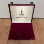 Münzkassette Schatulle der Sowjetunion - Olympiade Moskau 1980 - gebraucht