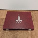 Münzkassette Schatulle der Sowjetunion - Olympiade Moskau 1980 - gebraucht