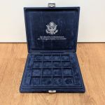 MDM Münzkassette Schatulle "Die offiziellen Silber-Gedenkmünzen der USA" gebraucht