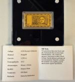 Goldbarren Motivbarren BRD 500 Mark Brandenburger Tor | 1/200 Oz Gold 999 | Feingold