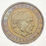 2 Euro Kursmünze Monaco 2003 Fürst Rainier III - bankfrisch - selten