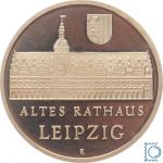DDR 5 Mark 1984, Altes Rathaus Leipzig, PP Proof