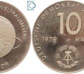 DDR 10 Mark 1978, Weltraumflug DDR - UdSSR, PP Proof - SELTEN!