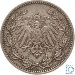 Kaiserreich, 50 Pfennig 1896 A, Kursmünze, Silber J.15 - TOP!