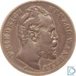 Kaiserreich Anhalt, 2 Mark 1876 A, Friedrich I. (1871-1904), J.19