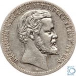 Reuss ältere Linie, 2 Mark 1877 B, Heinrich XXII. (1859-1902), J.116