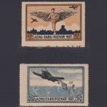 POLEN 1921 MiNr. I+II ungebraucht - Aero-Targ Poznan - Halbamtliche Flugpost