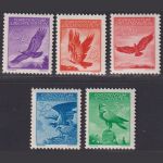 Liechtenstein 1946 - MiNr. 143-147 postfrisch - Flupost Adler