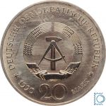 DDR 20 Mark 1990 Cu/Ni - Brandenburger Tor - J. 1635
