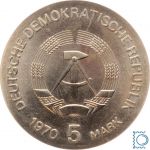 DDR 5 Mark 1970 - Wilhelm Conrad Röntgen - stempelglanz - J.1530