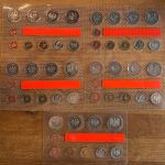 5x BRD KMS 1995 ADFGJ - stempelglanz 1 Pf. - 5 Mark OVP original Folie