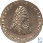 DDR 20 Mark 1966 - Gottfried Wilhelm Leibnitz - stempelglanz - J.1518