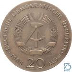 DDR 20 Mark 1966 - Gottfried Wilhelm Leibnitz - stempelglanz - J.1518