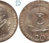 DDR 20 Mark 1967 - Wilhelm von Humboldt - stempelglanz - J.1520