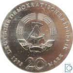 DDR 20 Mark 1975 - Johann Sebastian Bach - PROBE - stempelglanz - J.1555P