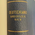 Leuchtturm Klemmbinder Blau unwattiert "Deutschland Bundesrepublik Berlin"