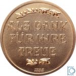 Medaille Kurhotel Traube Tonbach | ALS DANK FÜR IHRE TREUE