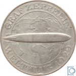 Weimar 5 Mark 1930 A | Graf Zeppelin Weltflug | J.342, Silber