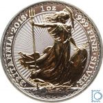 Großbritannien, 2 Pfund 2018, Britannia, 1 Unze Silber vergoldet - gildet